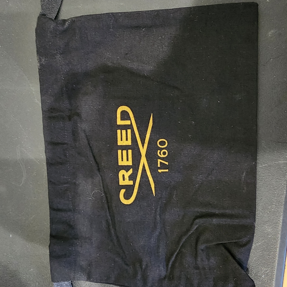 Creed Men's Black Toiletry Bag with Gold Logo